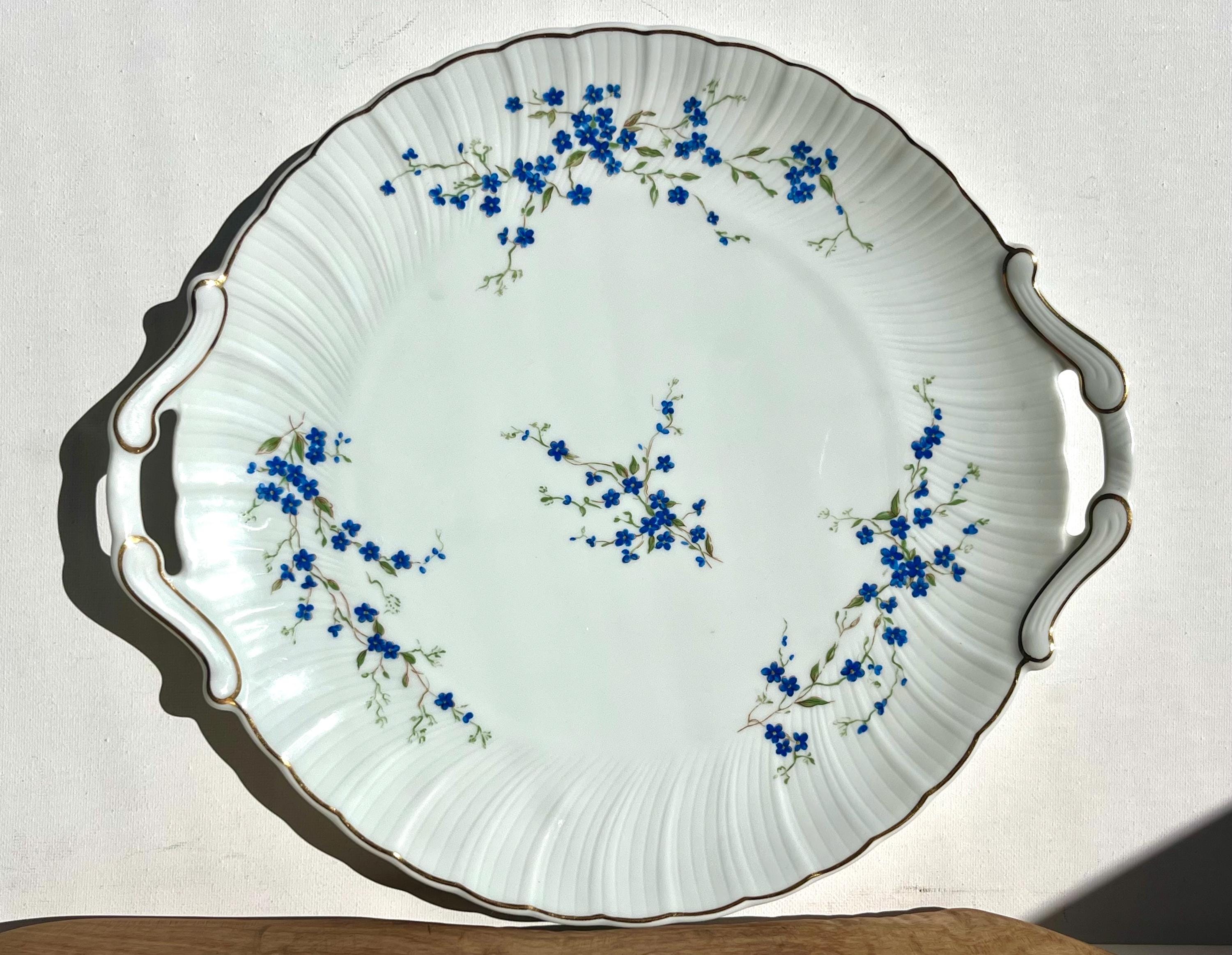 Vintage 1980's GUCCI porcelain floral Trinket tray Ashtray