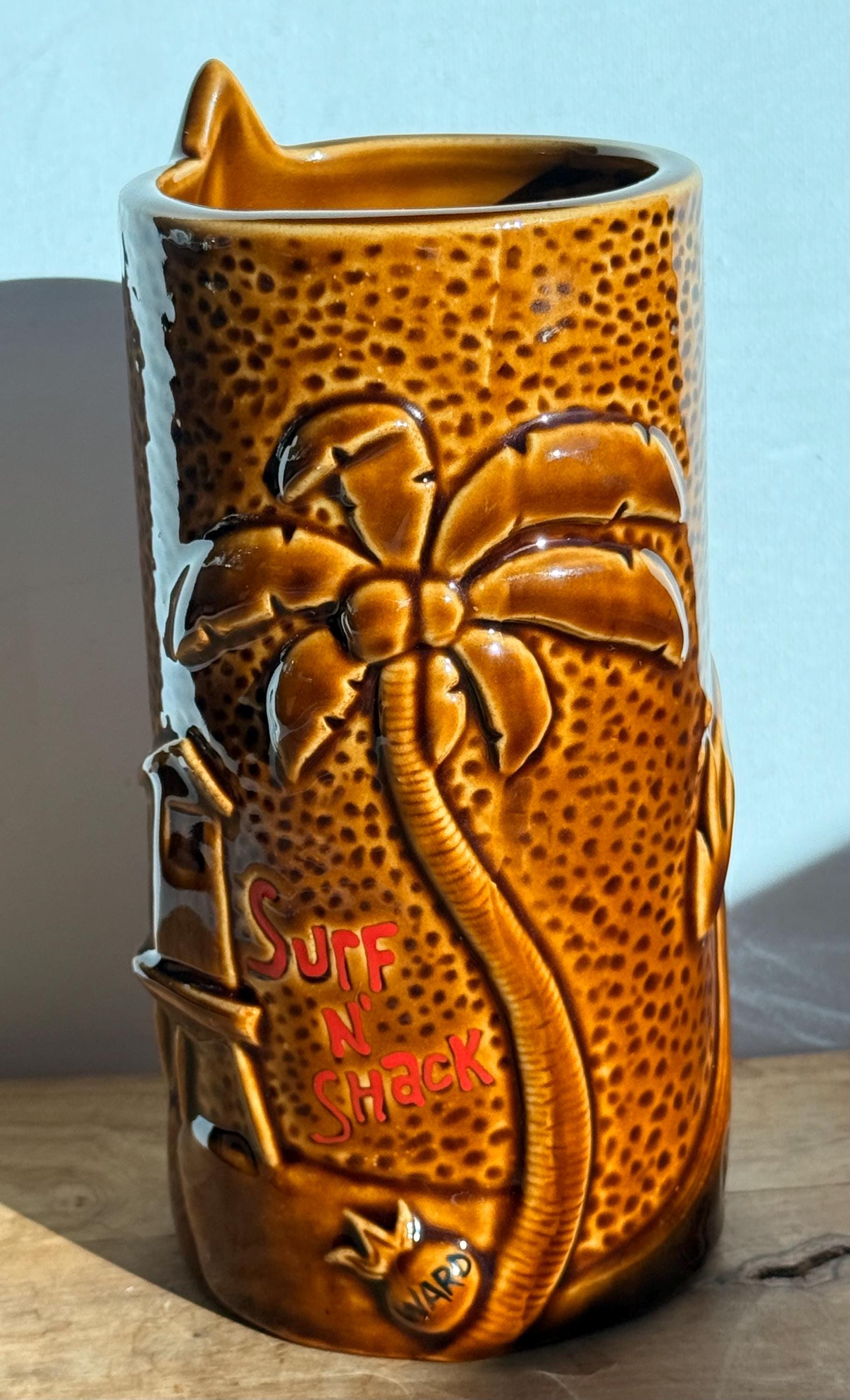 Rare 2008 Surf N' Shack Capitola CA Tiki Farm Mug by Ward 6” - Etsy