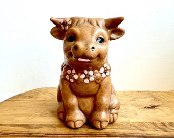 Vintage Twin Winton Ferdinand The Bull Single Shaker California Originals USA Brown 5.5” x 4”