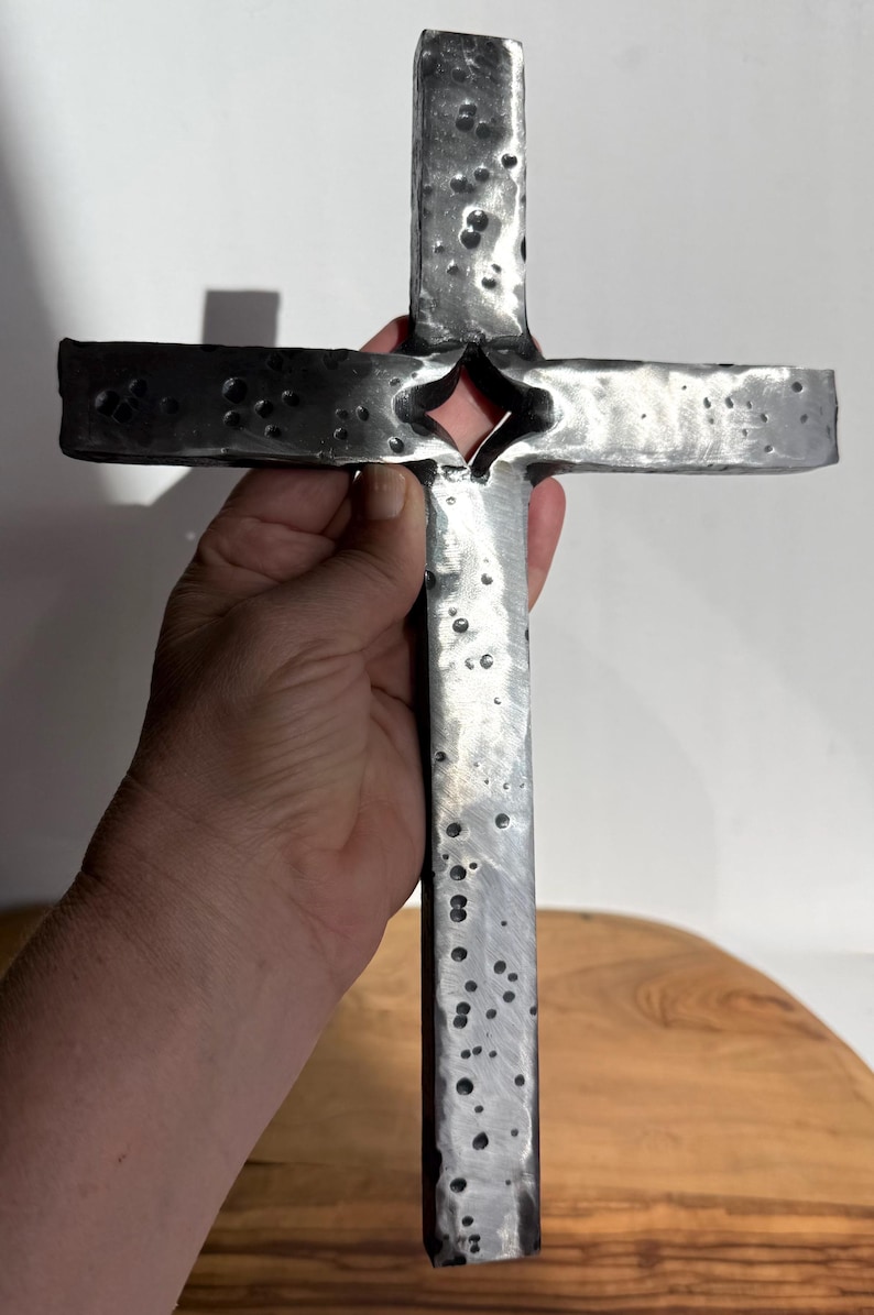 Steel Rip Cross Hand Forged Split Steel Cross: Blacksmith or Friedrich's Cross Large 11 ...