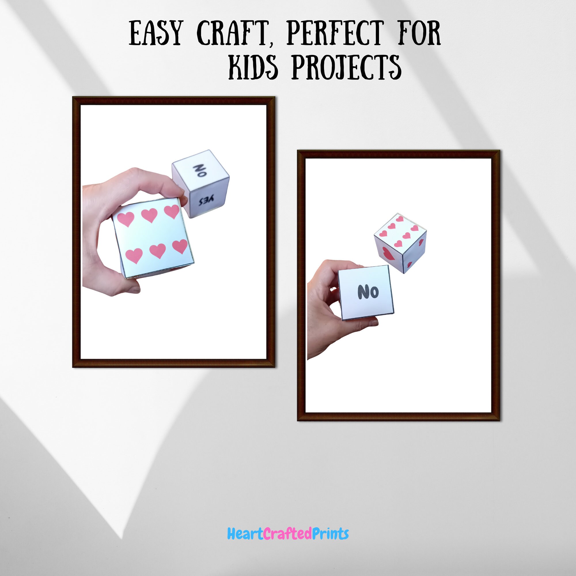 4 Printable Paper Dice Template L PDF Dice Numbers &amp; Dots L Paper ...