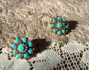 Vintage Flower Clip-On Earrings