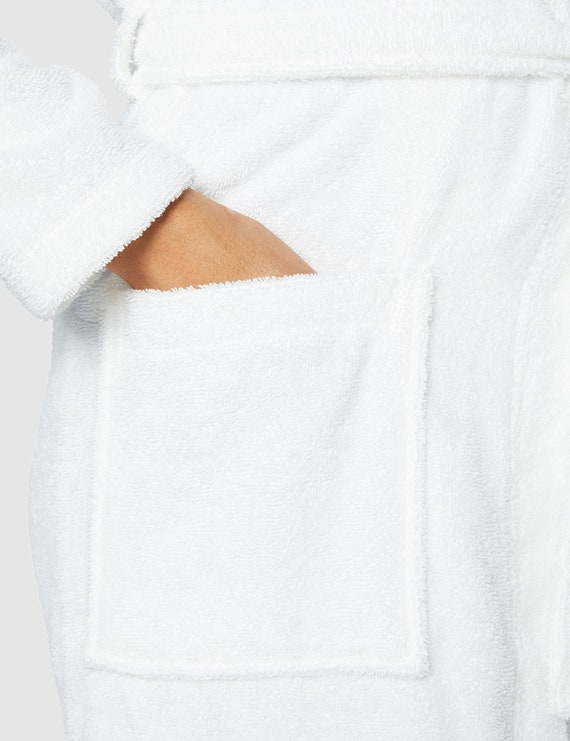short towelling dressing gown Womens Towel Robe Short Sleeve Toweling Self Tie Loose Bathrobe for After  Shower with Pocket - Bed Bath & Beyond