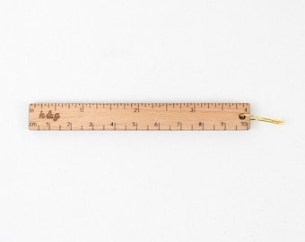 Mini 4" Wooden Ruler