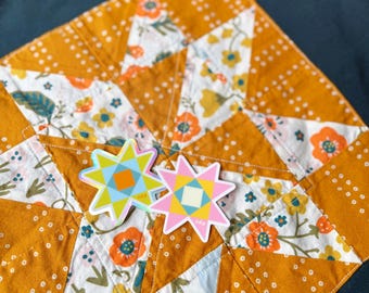 Quilt Star Sticker