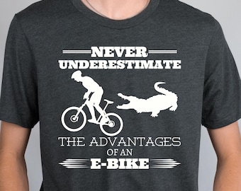 Funny E-Bike Gift for Him, Funny electric bike gift, ebike t-shirt, electric bike cycling gift e bike cycling gift shirt electric bike shirt