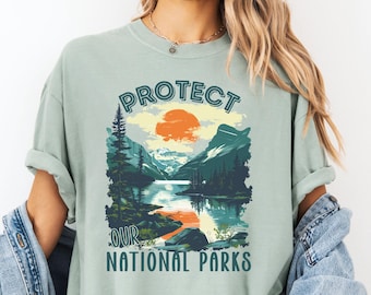 Protect our National Parks shirt, Save Wildlife and Public Lands, hiking shirt, camping shirt, Support National Parks Shirt, protect nature