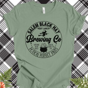 Halloween Vintage Salem Witch Brewing Co shirt, funny Halloween witch shirt, Salem Massachusetts witch shirt, Vintage witch shirt
