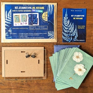 Kit cianotipia da viaggio - carta pronta all'uso