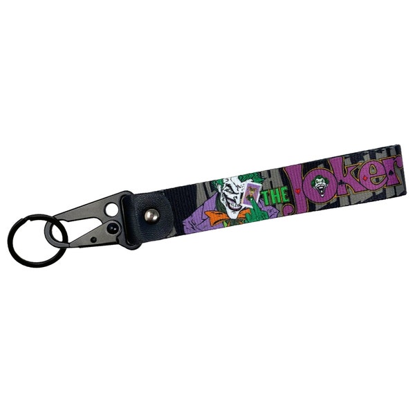 Joker Evil Clown Antihero DC Comics porte-clés sur le thème lanière porte-clés - un délice pour les collectionneurs !