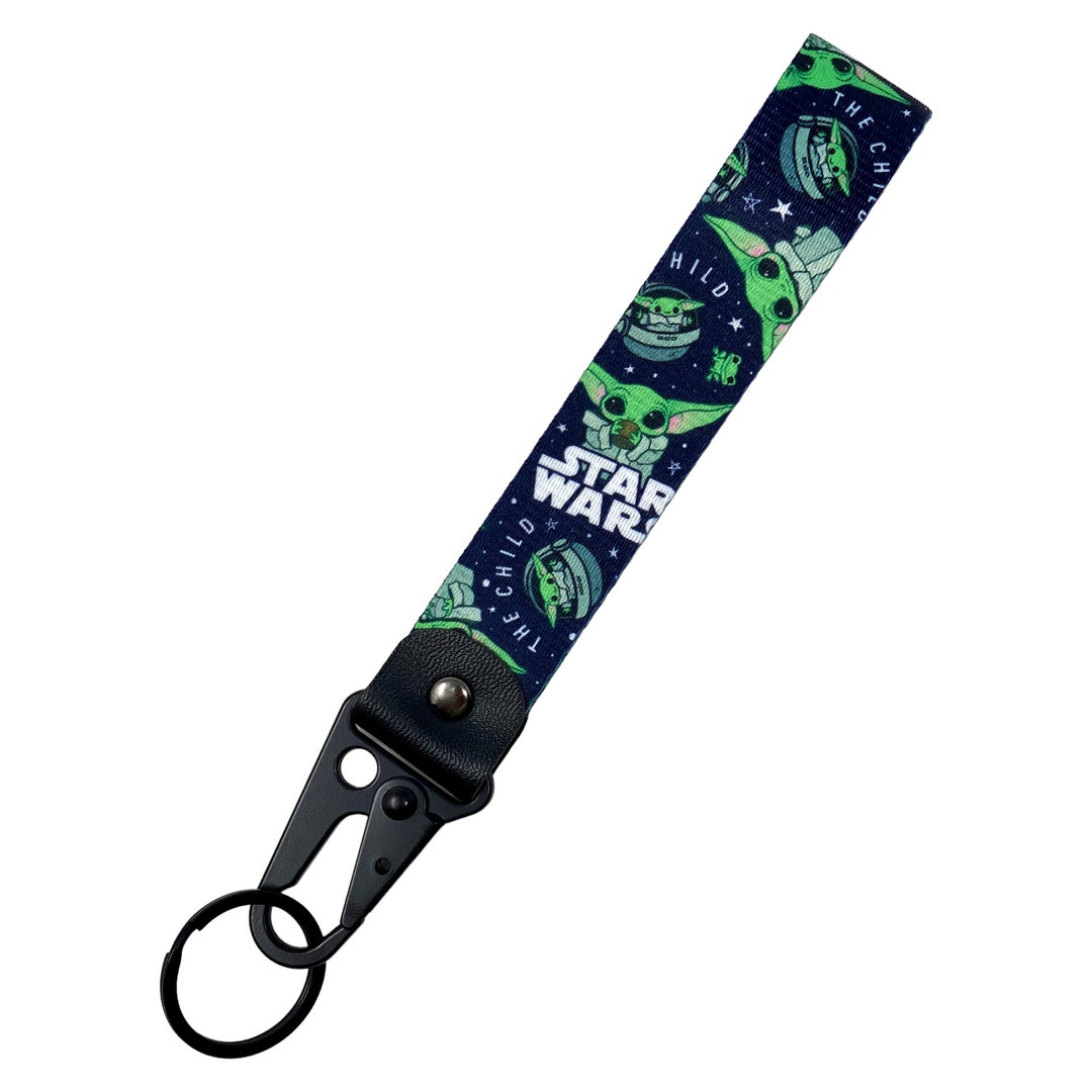 Legendary Jedi Master Yoda Keychain Lanyard Key Ring for Star Wars Fans