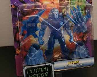 1996 Toy Biz X-Men Mutant Armor Iceman-actiefiguur, nieuwe verzegelde verpakking