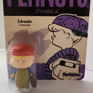 Super7 Peanuts Schroeder Reaction Figure New Sealed Schulz Charlie Brown