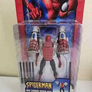 Figura de acción de Spider-Man Web Cannon de Toy Biz 2005, nuevo paquete sellado, rara