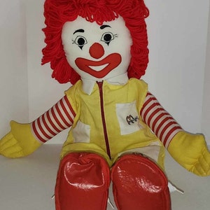 Vintage Ronald McDonald 26 Inch Plush Doll Removable Shoes Good Condition