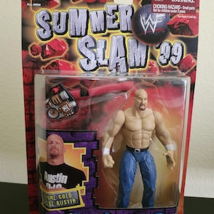 1999 Jakks Pacific WWF Steve Austin Summer Slam Fully Loaded Action Figure New Sealed