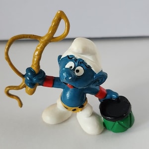1979 Peyo Schleich Lion Tamer Smurf Figure Nice Condition
