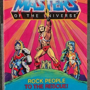 1985 Mattel Masters Of The Universe Rock People To The Rescue Mini Comic Multi Lingual