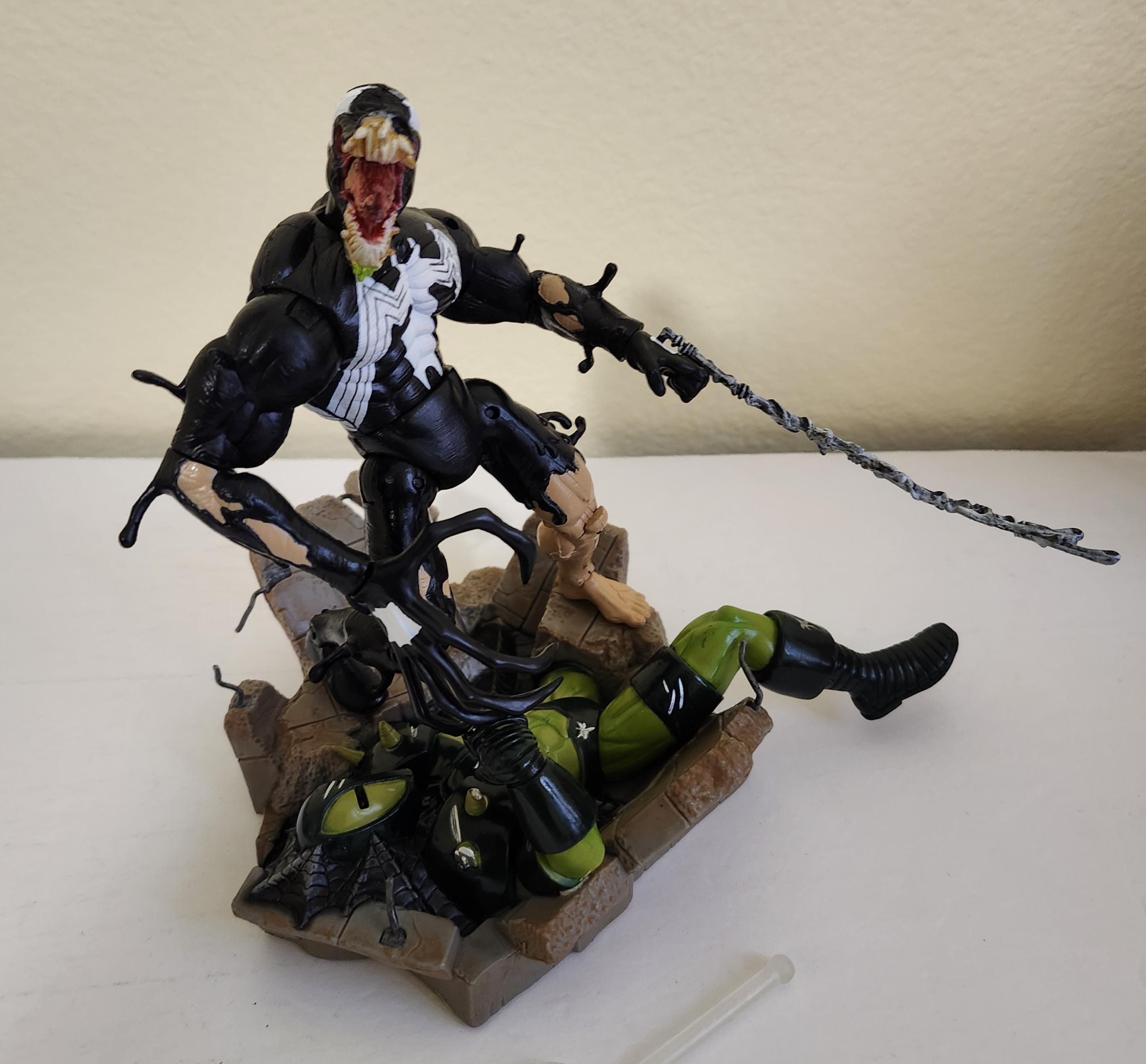 venomXマウサーフルセット☆中古品 2001 Toy Biz Marvel Legends Spider-man Classics Venom Action