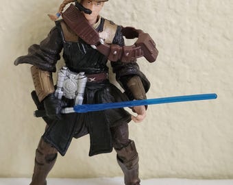 Figura de acción de Anakin Skywalker del Ejército de la República de Star Wars Clone Wars de Hasbro 2003, muy bonita.