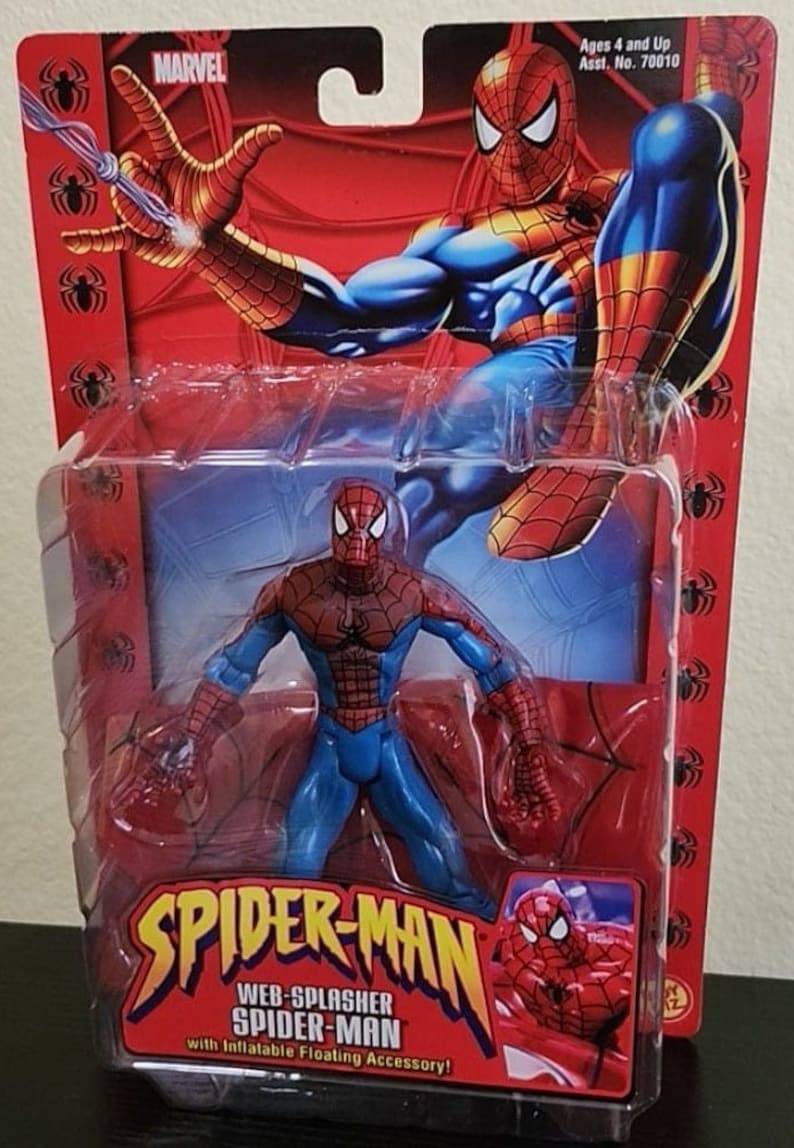 2002 Toy Biz Spider-Man Web Splasher Spider-Man Action Figure New Sealed Package image 1