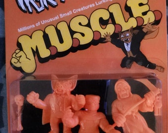 Super7 The Worst MUSCLE Orange 3 Pack New Unpunched Series 1 Batula Gas Phantom Robot Reaper New