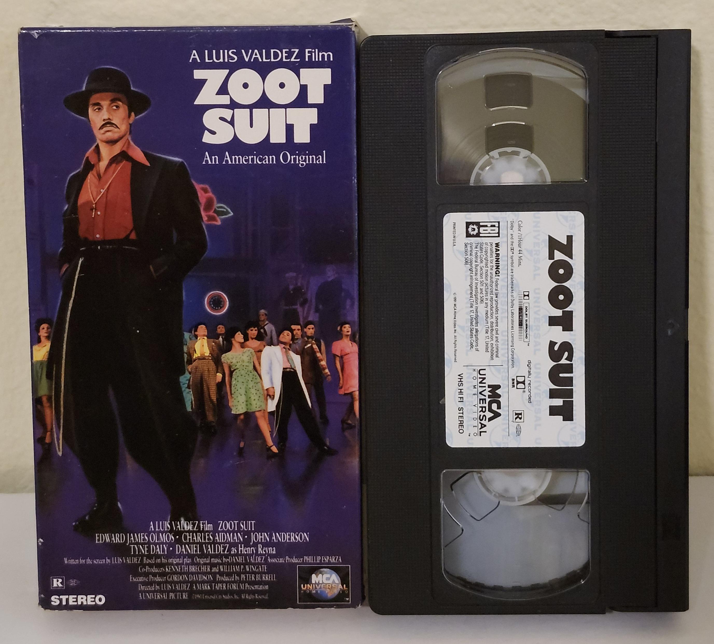 1981年 MCAユニバーサル ズートスーツ VHS 映画 状態良好 エドワード・ジェームズ・オルモス - Etsy 日本, image size:2753x2486