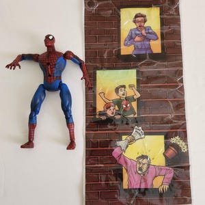 2002 Spider-Man Crawling Spider-Man Action Figure Complete Very Nice