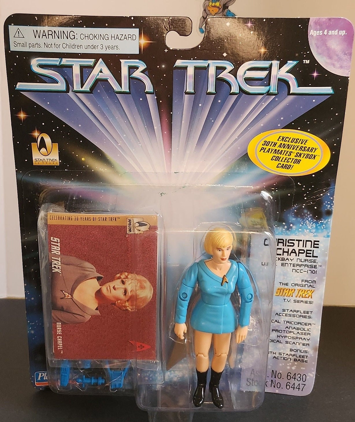 Fan スタートレック　ハーラン号NCC-52277 フィギュア 1996 Star Trek Nurse Christine Chapel Action Figure New Sealed