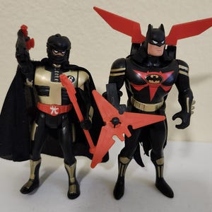 1994 Kenner Batman Animated Series Ninja Power Pack Batman & Robin Action Figure Complete Very Nice