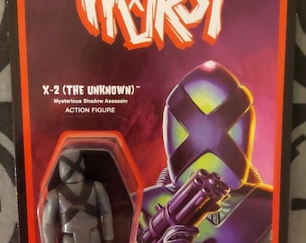 Super7 The Worst X-2 The Unkown Grayscale Reaction Figure New Unpunched