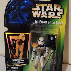 1996 Kenner Star Wars Power of the Force Sandtrooper Action Figure New Sealed