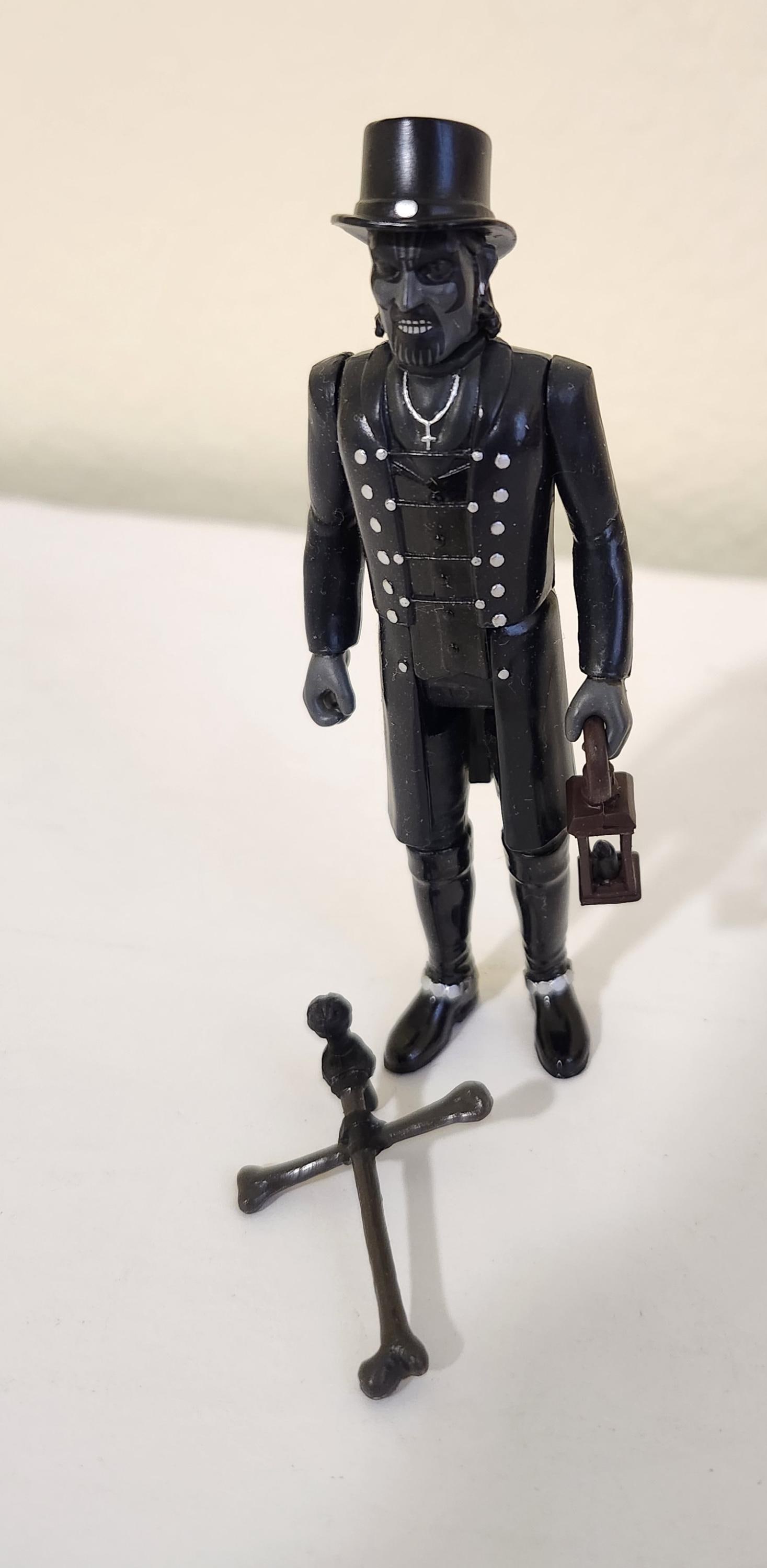 Super7 King Diamond Top Hat None More Black Reaction Figure Complete Very Nice Condition