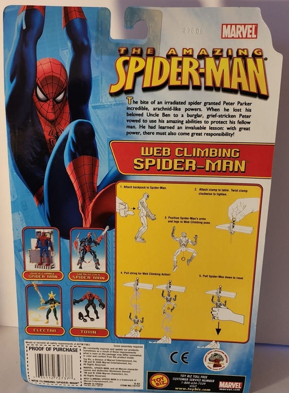 Toy Biz the Amazing Spider-man Web Climbing Spider-man Action