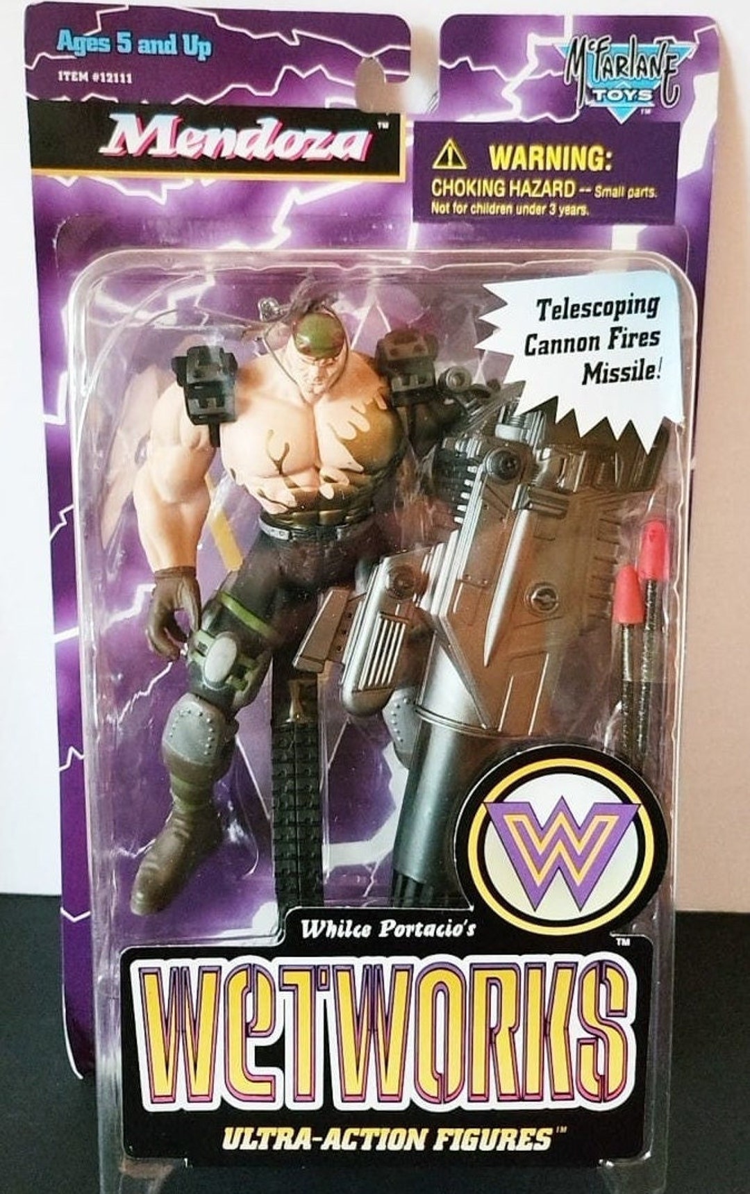 1996 Mcfarlane Toys Wetworks Mendoza Action Figure Whilce