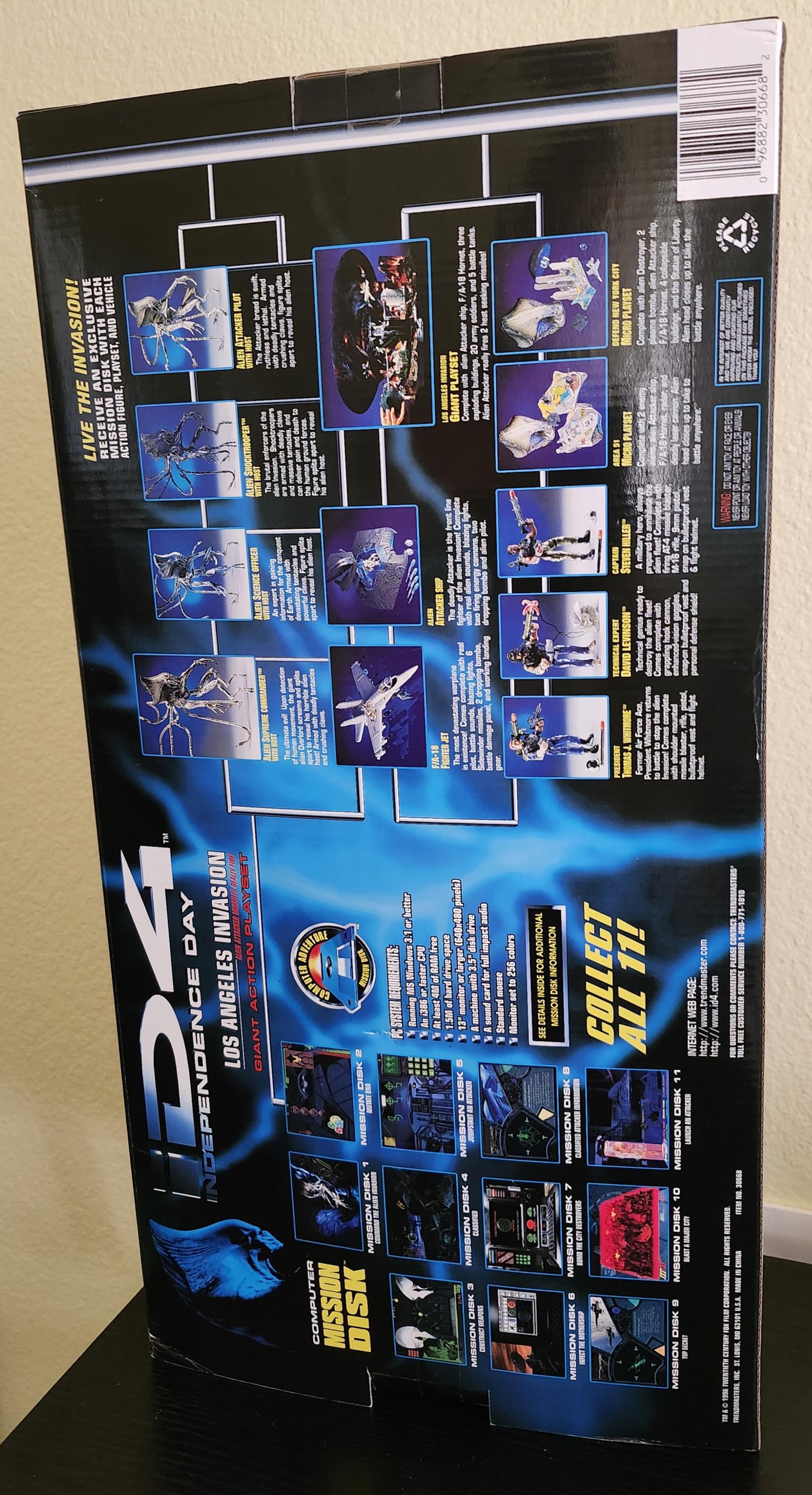 1996 Trendmasters ID4 Independence Day Los Angeles Invasion Action