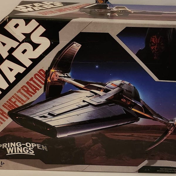 Hasbro Star Wars 30th Jubiläum Sith Infiltrator Action-Figur Raumschiff Fahrzeug Neue Versiegelte Box