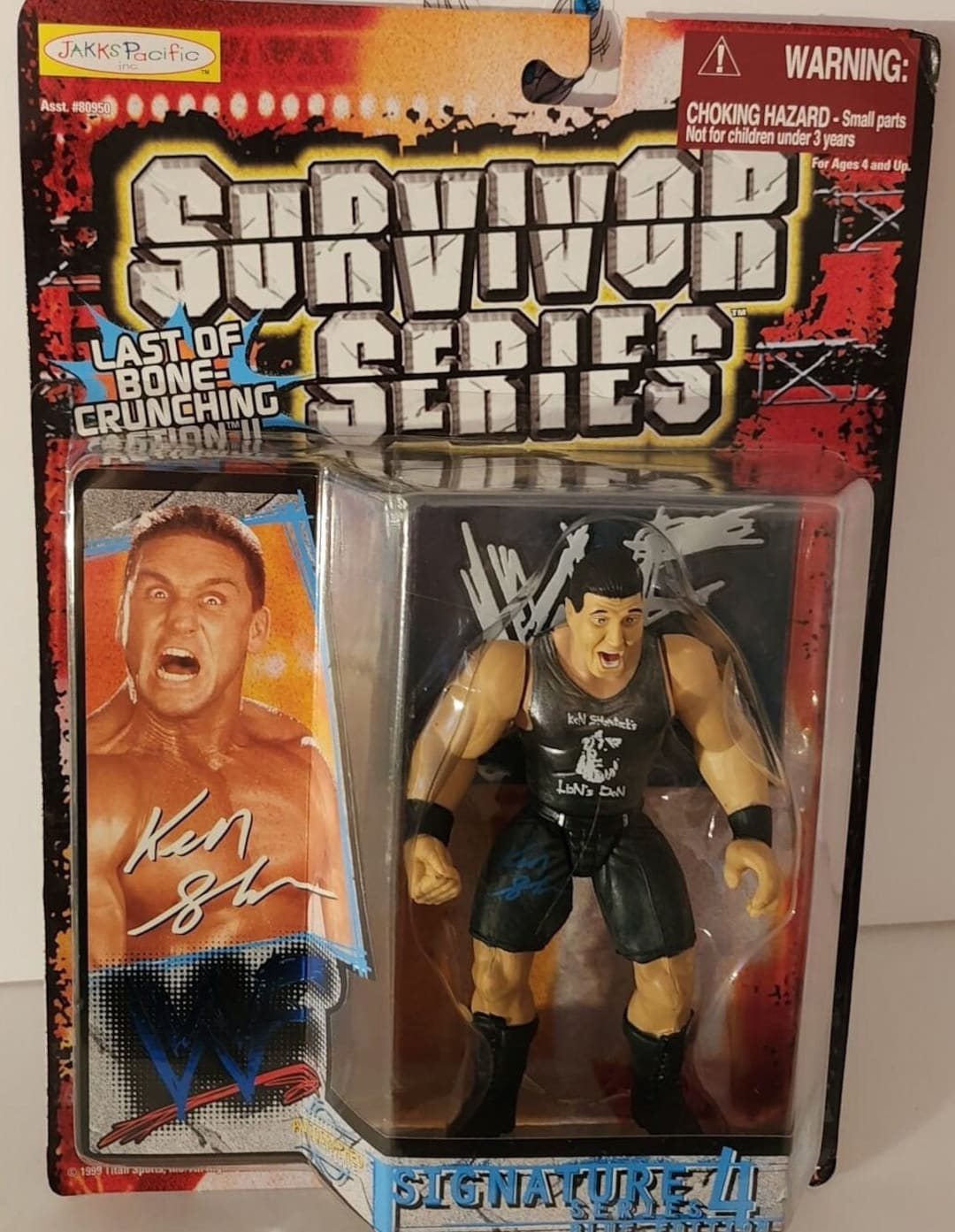 1999 Jakks Pacific WWF Survivor Series Ken Shamrock Action Figure ...
