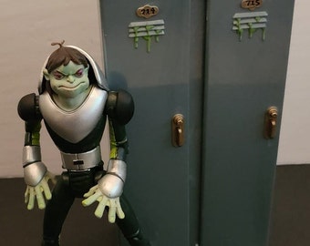 2001 ToyBiz Marvel X-Men Evolution crapaud avec Slime Attack Locker figurine complète très belle Rare