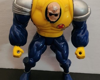 Toy Biz Uncanny X-Men Strong Guy-actiefiguur uit 1993, compleet in goede staat