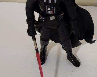 2001 Hasbro Star Wars Power of the Jedi Darth Vader Action Figure Complete Very Nice Condition