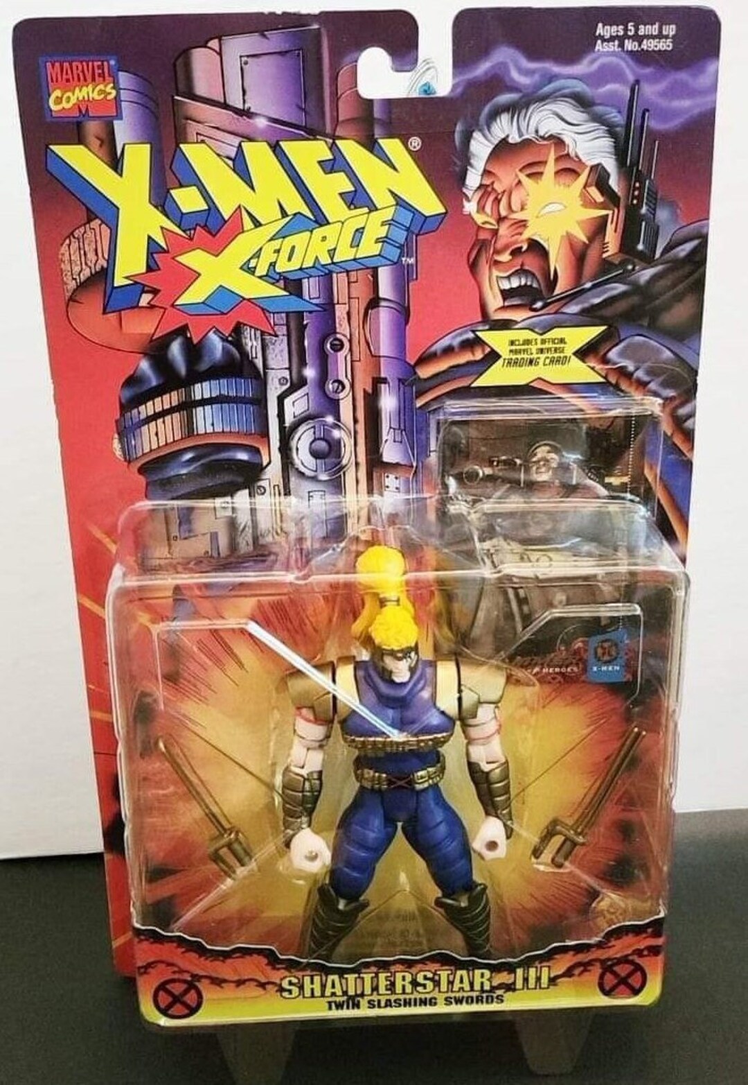 1996 Toy Biz Xmen Xforce Shatterstar III Action Figure New Sealed