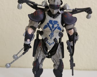 Figura de acción del comandante Durge de las Fuerzas Separatistas de Star Wars Clone Wars de Hasbro 2003, muy bonita.