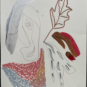 ink on paper, ink , acrylic, mixed media,   colorful, autumn colors, autumn, unframed, original