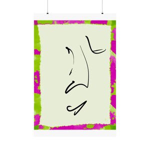 Abstract Portrait Matte Vertical Posters, Wall Art Prints, Modern Home Decor, Minimalist Room Decor, Contemporary Art Prints