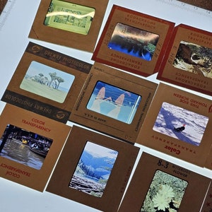 Vintage 35mm Slide Film Lot from 50s, 60s, 70s, 80s, or 90s for Projection or view Birthday Gift for Photographer