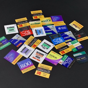Onglets de rappel de stock de films Boîte de cartes mémo ISO Inserts pour onglets avec fente pour rappel autocollant Appareils photo analogiques Rétro Cadeau unique pour la photographie argentique