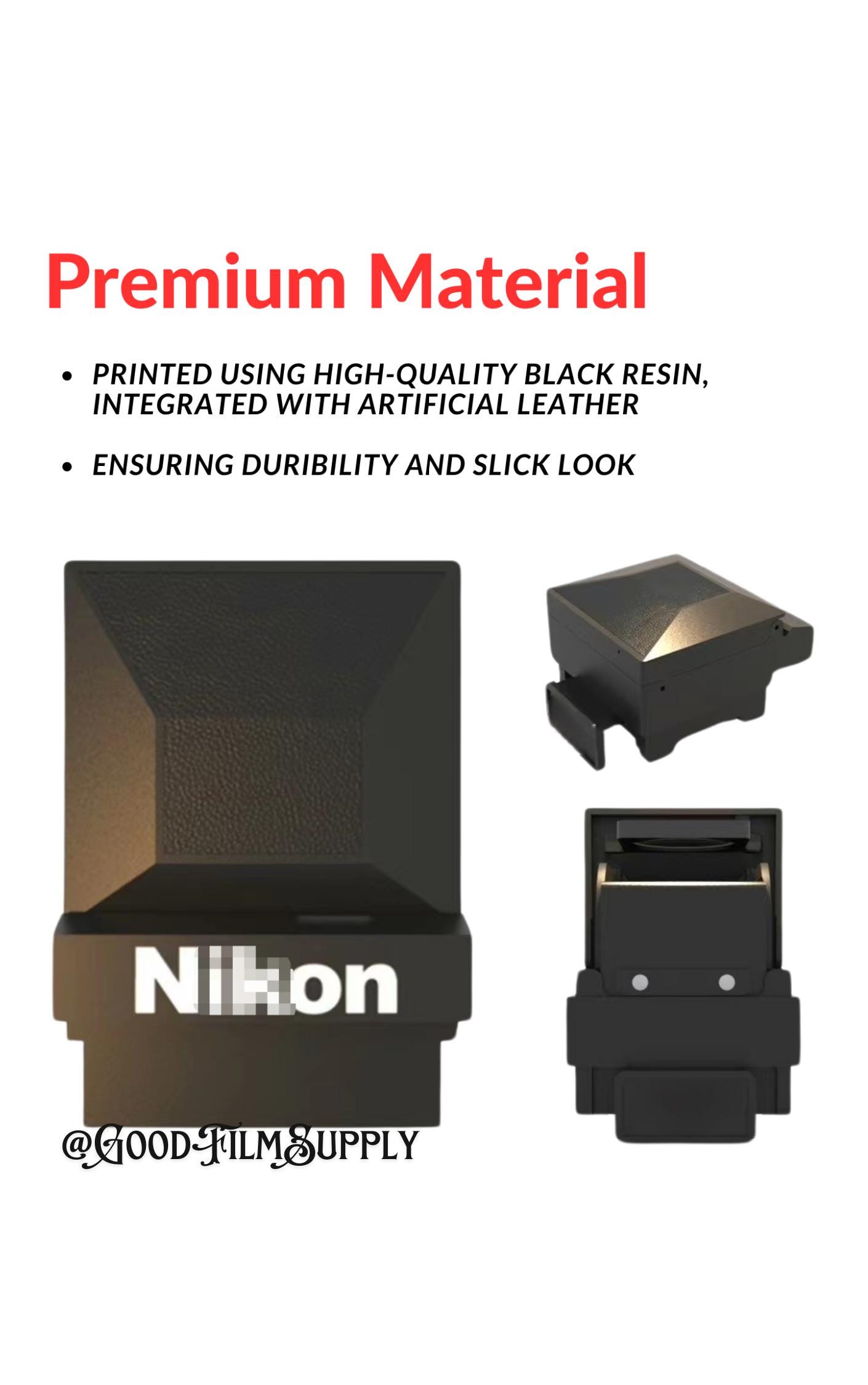 3D Printed Nikon F3 Waist Level Viewfinder W/ Magnifier –DW3 WLVF