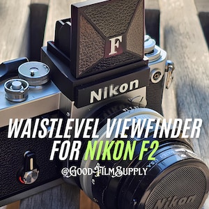 3D Printed Nikon Waist Level Viewfinder DW1 WLVF F2 Accessory for Vintage Camera w/ Magnifier Birthday Gift for film & analog photographers