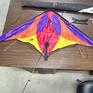 New Tech Cherry Bomb Kite – 66&quot; Wingspan | Entry-Level Stunt Kite with Tail & Line Set Vintage 2005 new unused